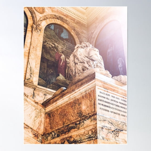 Boston Public Library Poster Wall Art, Modern Wall Decor For Living Room Bedroom, 8x12 UNFRAMED