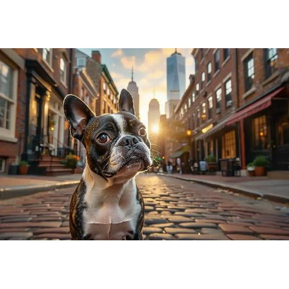 Boston Puppy Once Upon A Time I Picked Up A Boston Terrier Jigsaw Puzzles 500 Pieces for Adults Home Garden Family Wall Decor Picture Woods Puzzles,