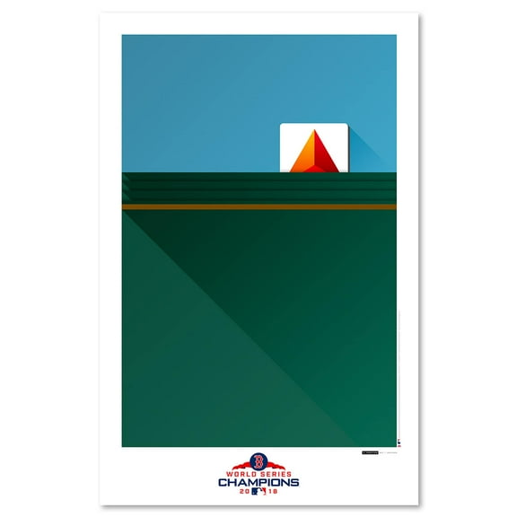 Boston Red Sox 11'' x 17'' Minimalist Green Monster Wall Art