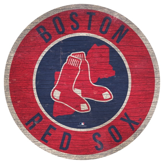 Boston Red Sox 12'' x 12'' State Circle Sign - No Size