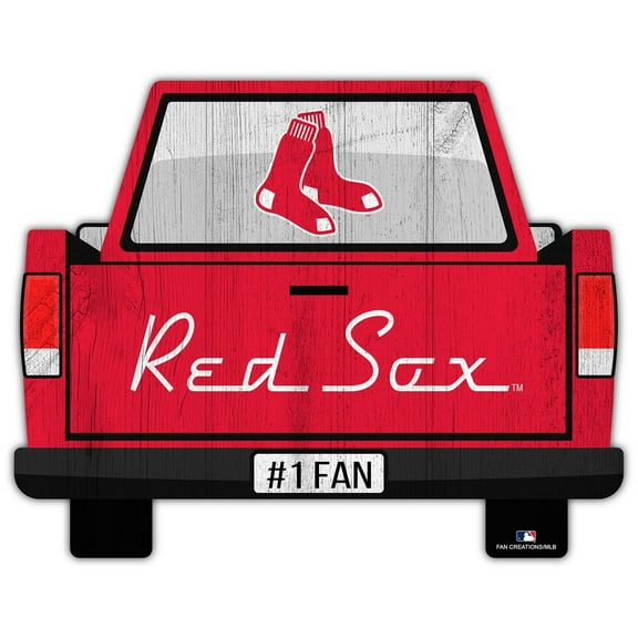 Boston Red Sox 12'' x 12'' Truck Back D-cor