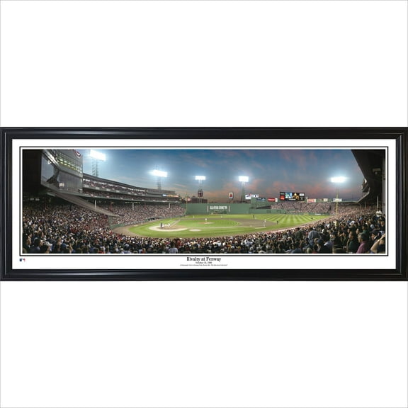 Boston Red Sox 13.5'' x 39'' Rivalry At Fenway Standard Framed Panorama