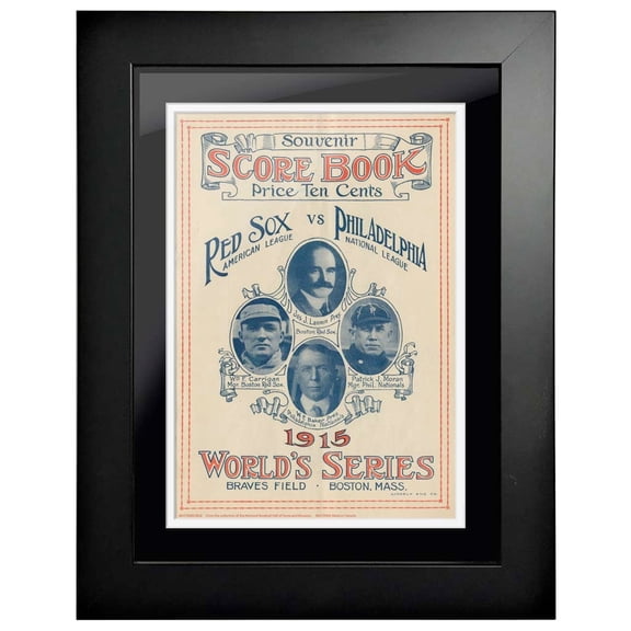Boston Red Sox 1915 World Series 14'' x 18'' Framed Program