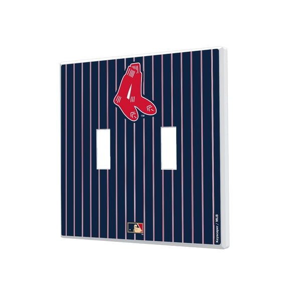 Boston Red Sox 1924-1960 Cooperstown Pinstripe Double Toggle Light Switch Plate