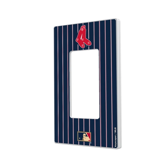 Boston Red Sox 1924-1960 Cooperstown Pinstripe Single Rocker Light Switch Plate