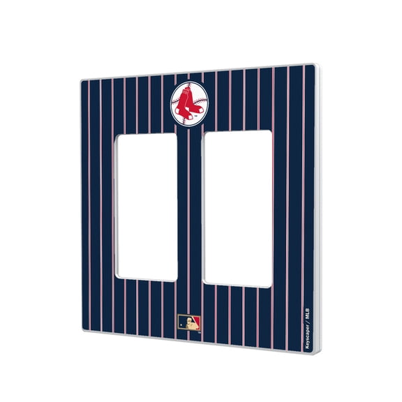 Boston Red Sox 1970-1975 Cooperstown Pinstripe Double Rocker Light Switch Plate