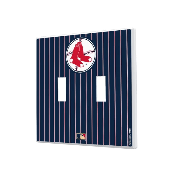 Boston Red Sox 1970-1975 Cooperstown Pinstripe Double Toggle Light Switch Plate