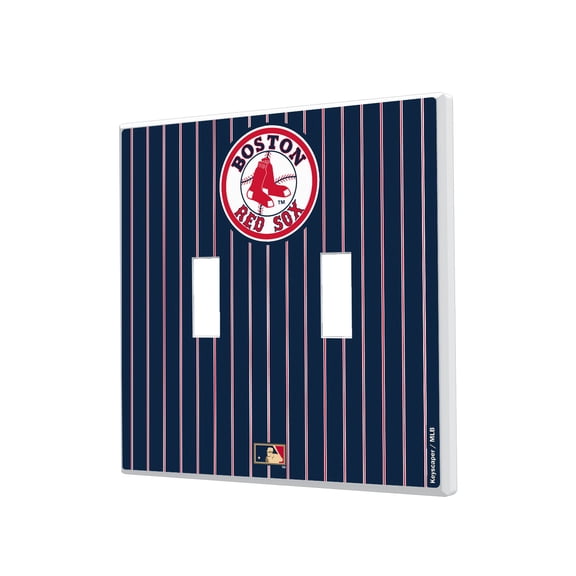 Boston Red Sox 1976-2008 Cooperstown Pinstripe Double Toggle Light Switch Plate