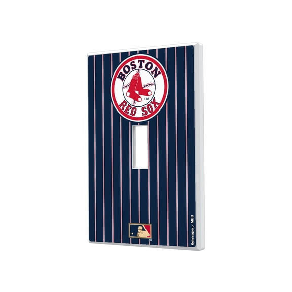 Boston Red Sox 1976-2008 Cooperstown Pinstripe Single Toggle Light Switch Plate
