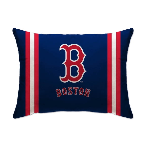 Boston Red Sox 20" x 26" Standard Stripe Logo Micro Plush Bed Pillow Cover