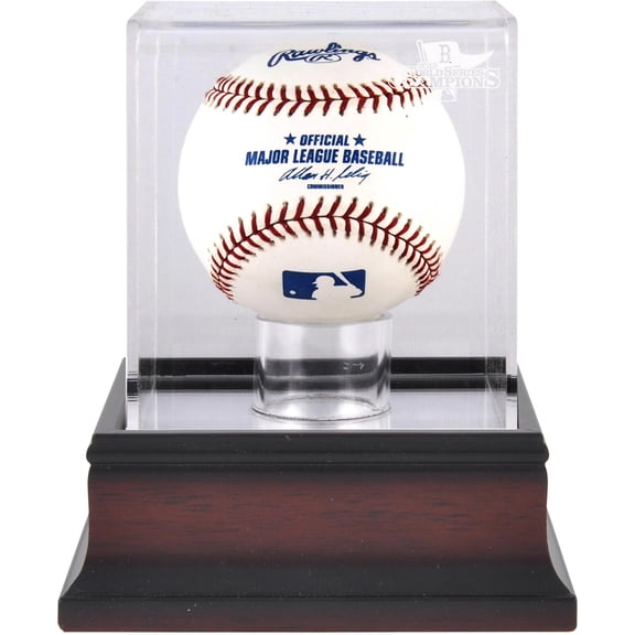 Boston Red Sox 2013 MLB World Series Champions Mahogany Baseball Display Case