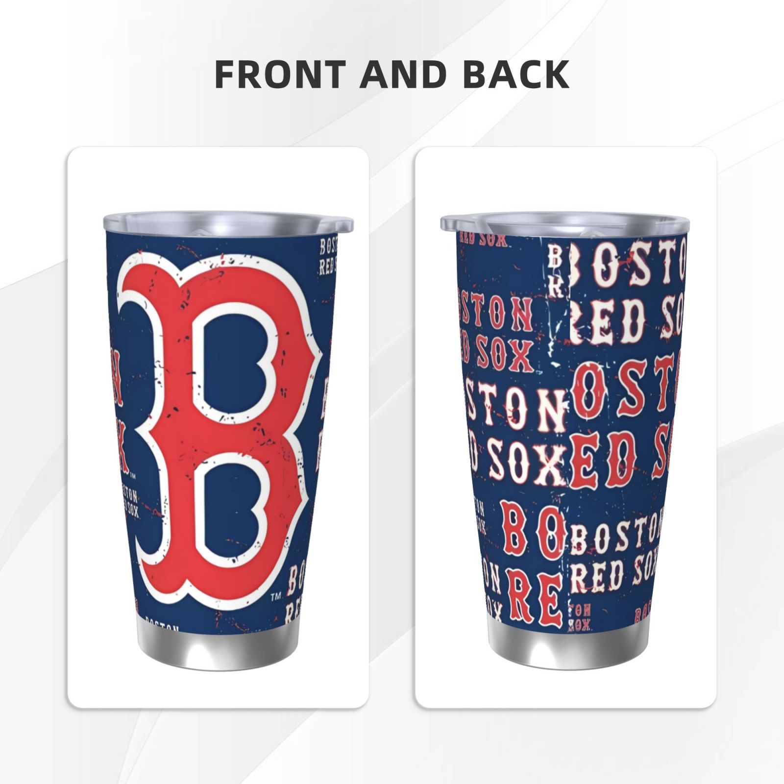 Boston_Red_Sox 20OZ Car Cup Office Portable Kettle Stainless Steel