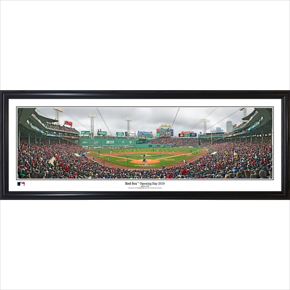 Boston Red Sox 39'' x 13.5'' 2019 Opening Day Standard Framed Panorama