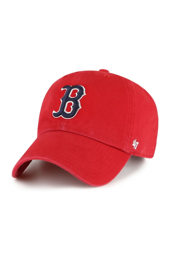 Boston Red Sox '47 Primary Team Logo Clean Up Adjustable Hat - Red