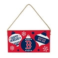 thumbnail image 1 of Boston Red Sox 6" x 11" Holiday Wood Wall Sign, 1 of 3