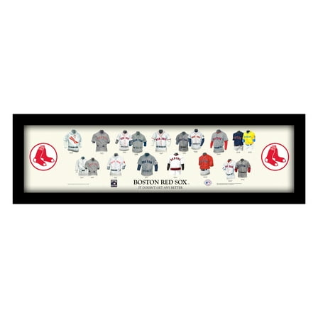 Boston Red Sox Cooperstown Collection Framed Uniform Heritage Art Print