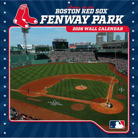 Boston Red Sox Fenway Park 2026 12x12 Stadium Wall Calendar, (Paperback)