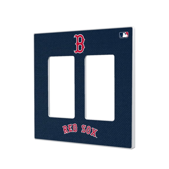 Boston Red Sox Solid Double Rocker Light Switch Plate
