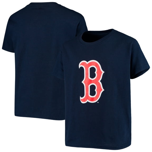 Youth Stitches Navy Boston Red Sox Team Logo T-Shirt