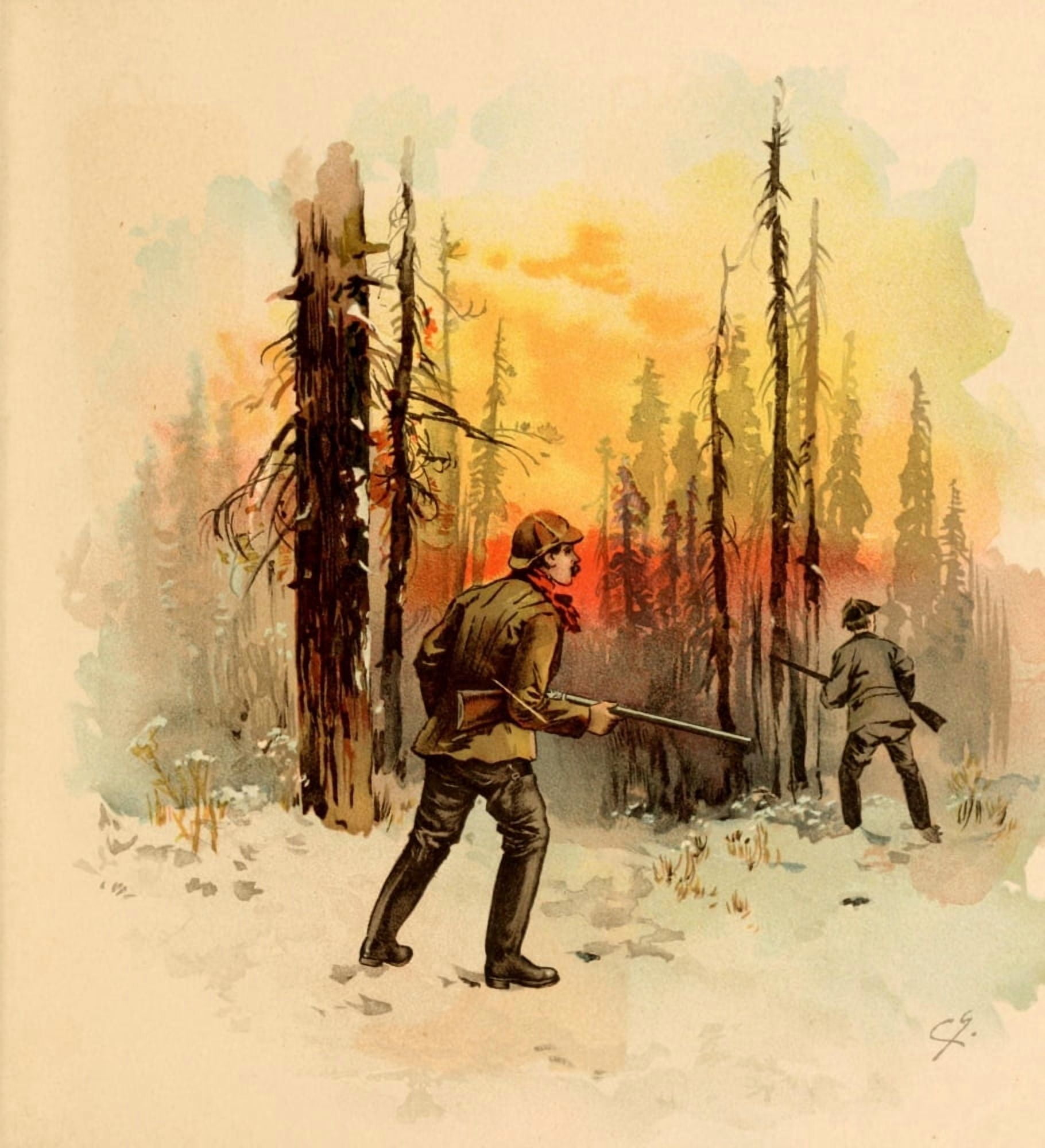 Boston Rubber Shoe Company Catalogue 1896 Hunting Shooting Canvas Art - Charles Graham (24 x 36)