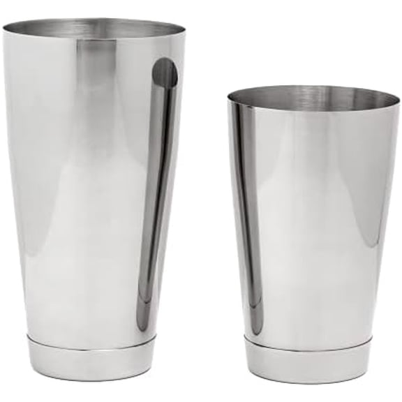 Boston Shaker Set: Two Piece 18oz and 28oz Weighted Stainless Steel Professional Bartender Cocktail Shaker Tins$$Home Decor, Kitchen, & Other