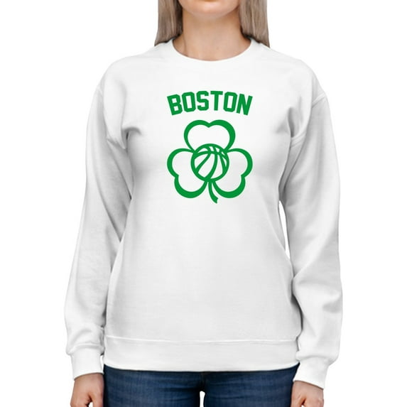 Boston Shamrock Basketball. Sweatshirt Women -GoatDeals Designs, Female Large