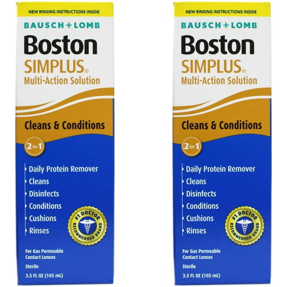 Boston Simplus Multi-Action Solution, 3.5 Fluid Ounce, 2-Pack