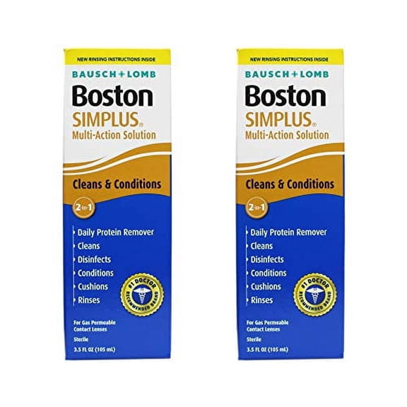 Boston Simplus Multi-Action Solution, 3.5 Fluid Ounce, 2-Pack