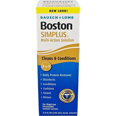 Boston Simplus Multi-action Solution, 3.5 Fluid Ounce (Pack of 8)