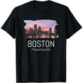 thumbnail image 1 of Boston Skyline Gift Cool Souvenir Boston Massachusetts T-Shirt, 1 of 3