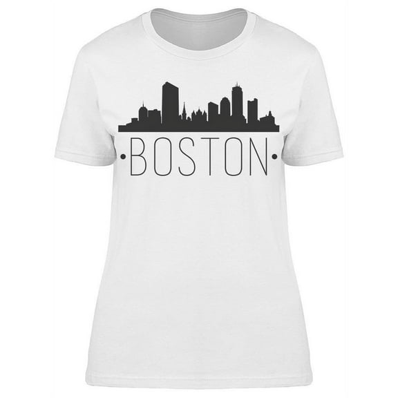 Boston Skyline View T-Shirt Women -Image by Shutterstock, Female 3X-Large