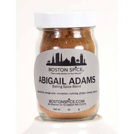 Boston Spice Abigail Adams Mixed Spice Baking Blend Cakes Apple Pumpkin Pie Cookies Donuts Desserts Coffee Fudge Indian Pudding Gingerbread Add To Protein Shakes Smoothies 1/2 Cup 2oz/57g Jar