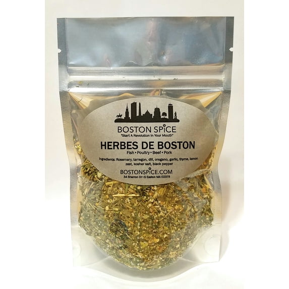 Boston Spice Herbes De Boston Herbes De Provence Handmade Herbal Gourmet Seasoning Blend Beef Steak Pork Seafood Fish Vegetables Potatoes Poultry Chicken Smoker Grilling 1 Cup wt. 3.5oz/100g