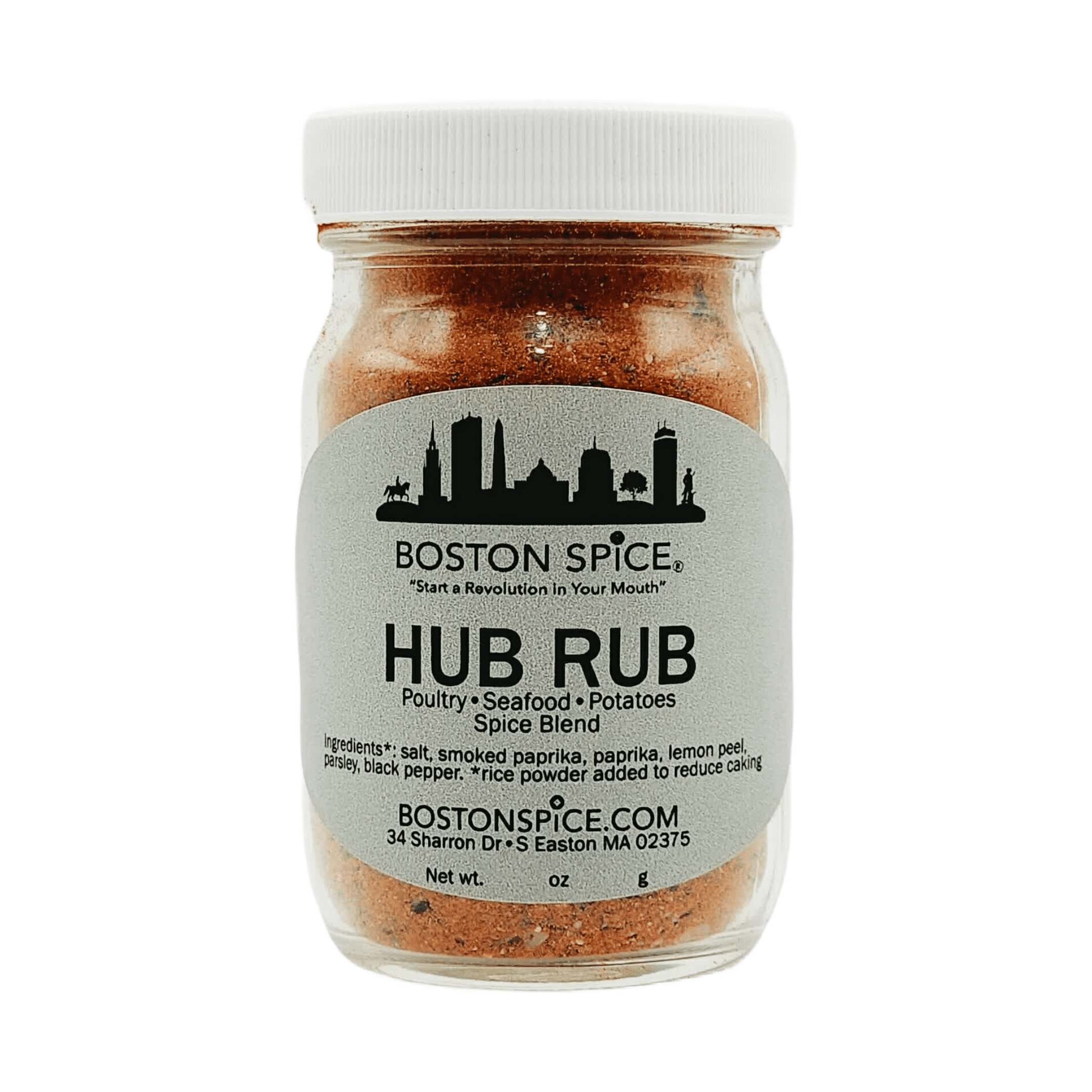 Boston Spice Hub Rub Hand Blended BBQ Grill Barbecue Smoker Oven Roast