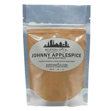 Boston Spice Johnny Applespice Appleseed Baking Spice Blend Pies Cakes Fudge Cupcakes Desserts Apple Pie Pastry Oatmeal Smoothies Cookies 1 Cup Spice wt. 3.9oz/110g
