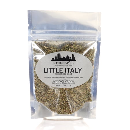 Boston Spice Little Italy Italian Gourmet Seasoning Blend Use In Dips Pasta Sauces Garlic Butter Bread Pizza Vegetables Corn Potatoes Cheese Balls Oils Salad Dressings 1/2 Cup wt. 0.8oz/23g