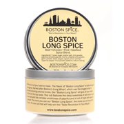 Boston Spice Long Spice Handmade Barbecue Seasoning Blend Beef Steak Poultry Wings Fish Seafood Ribs Pork Vegetables Dry Rubs Grilled Grilling BBQ Smoker Dry Rub Baked Sauteed 1 Cup Tin wt. 5.5oz/157g