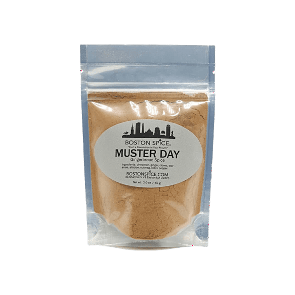 Boston Spice Muster Day Gourmet Baking Seasoning Blend Gingerbread Pierniczki Lebkuchen Pierniki Cakes Pies Muffins Cookies Cupcakes Fudge 1/2 Cup wt. 1.8oz/53g