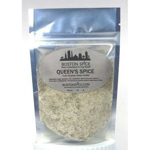 Boston Spice Queen's Spice Handmade Gourmet Baking Seasoning Blend Lavender Spearmint Lemon Use With Cakes Fudge Cupcakes Truffles Whipped Cream Cookies Candy Donuts Desserts 1 Cup Spice wt. 7oz/200g