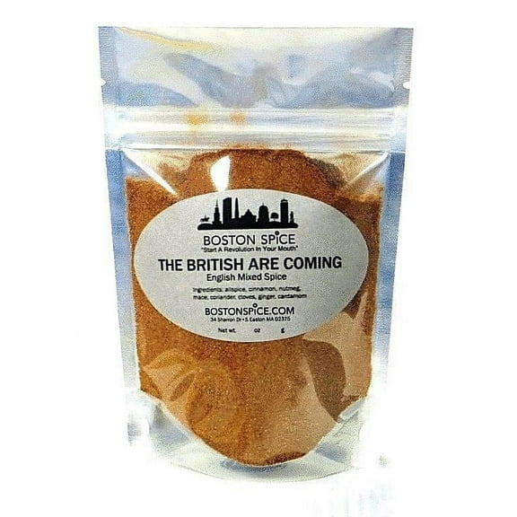 Boston Spice The British Are Coming! English Mixed Spice Pudding Blend Baking Cakes Apple Pumpkin Pies Donuts Pastry Desserts Fudge Brownies Chocolate Shakes Smoothies 1/2 Cup wt. 2oz/57g