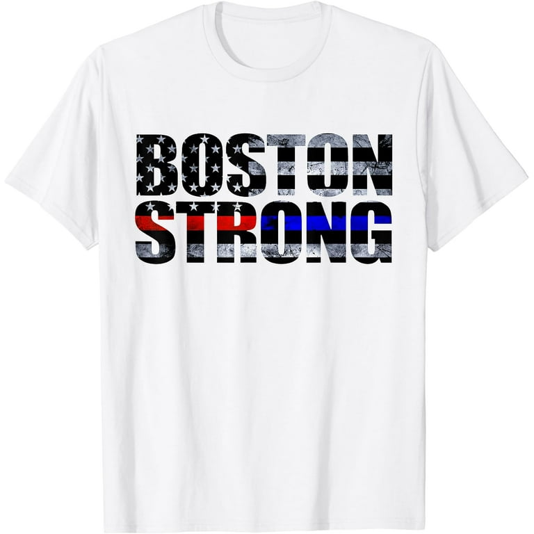 Boston Strong First Responders Flag T-Shirt Boston Strong First Responders Flag T-Shirt