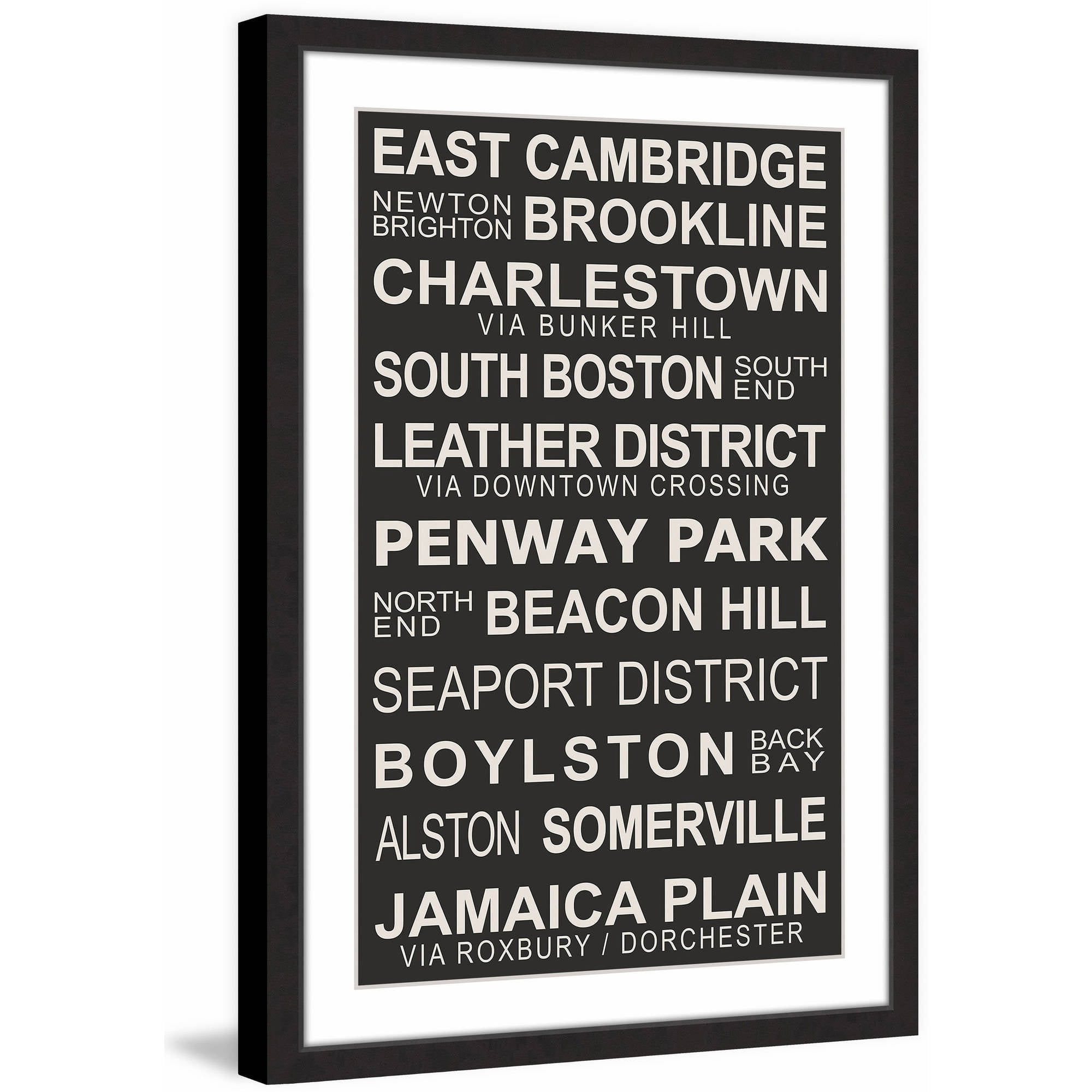 "Boston Suburbs" Framed Painting Print