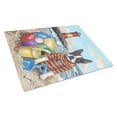 thumbnail image 1 of Boston Terrier Beach Baby Glass Cutting Board Large PPP3032LCB, 1 of 2
