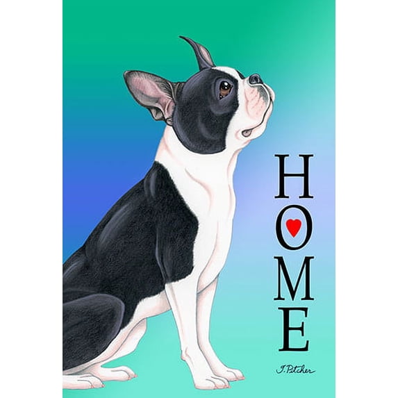 Boston Terrier - Best of Breed Home Design House Flag