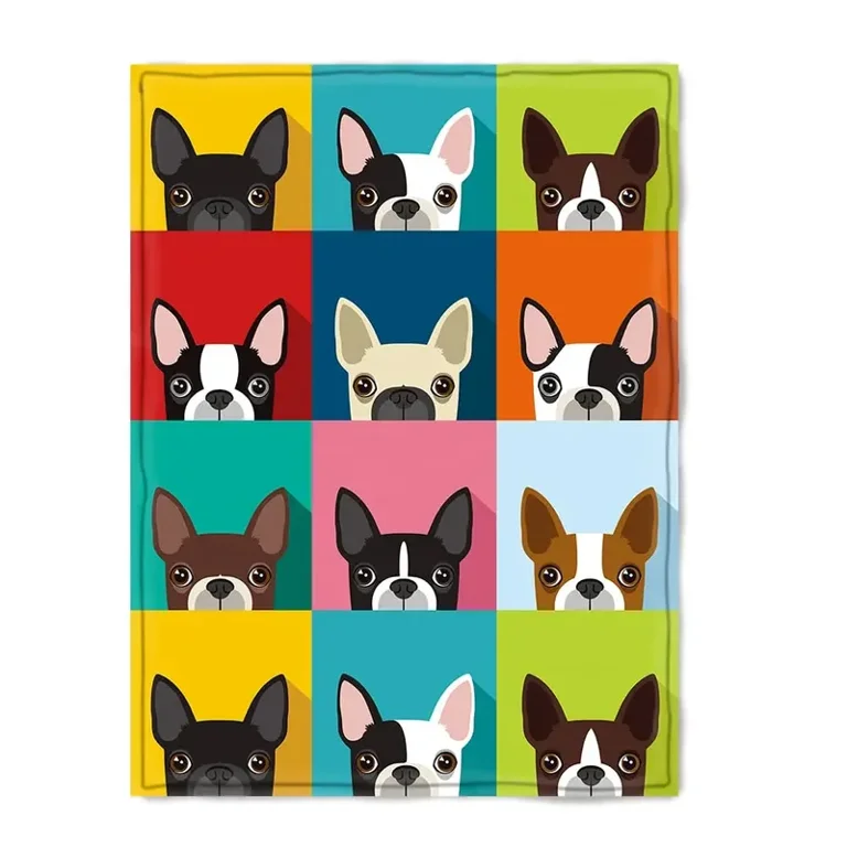 Boston Terrier Blanket Soft Boston Terrier Cute Puppy Dog Throw Blanket for Kids Girls Women Adults Boston Dog Lover Gifts Walmart