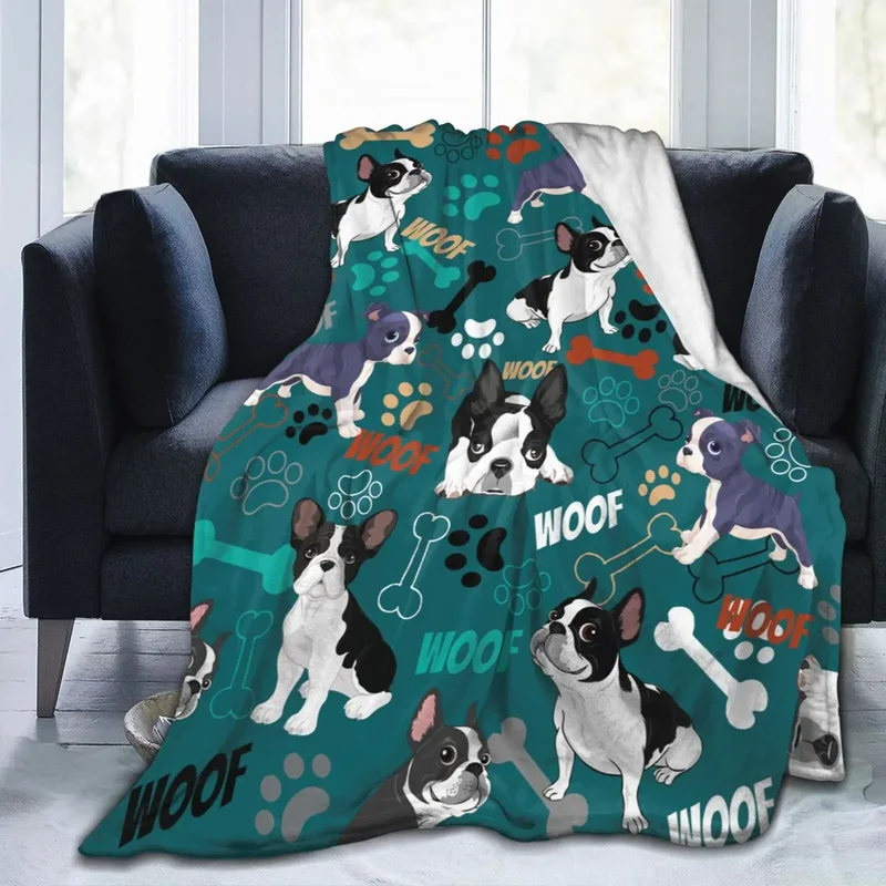 Boston Terrier Blanket Soft Boston Terrier Cute Puppy Dog Throw Blanket for Kids Girls Women Adults Boston Dog Lover Gifts Walmart