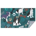 thumbnail image 1 of Boston Terrier with Bones and Paws Rectangle Tablecloth 60"x102",Waterproof Polyester Rectangle Table Cloth, Wipeable Spillproof Polyester Tablecloth for Dining, Camping, Indoor and Outdoor, 1 of 6