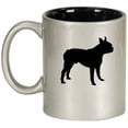 thumbnail image 1 of Boston Terrier Ceramic Coffee Mug Tea Cup Gift for Her, Him, Men, Women, Sister, Wife, Husband, Girlfriend, Boyfriend, Cute, Puppy, Birthday, Coworker, Wedding, Mom, Dad, Dog Lover (11oz Silver), 1 of 1