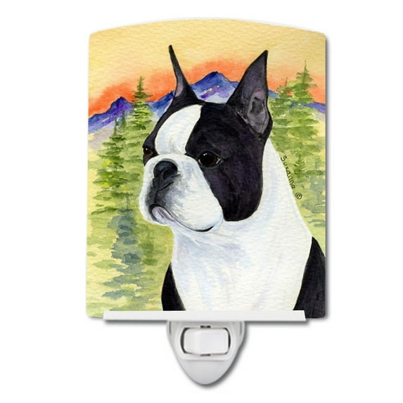 Boston Terrier Ceramic Night Light