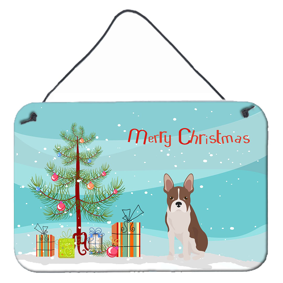 thumbnail image 1 of Boston Terrier Christmas Tree Wall or Door Hanging Prints, 1 of 2